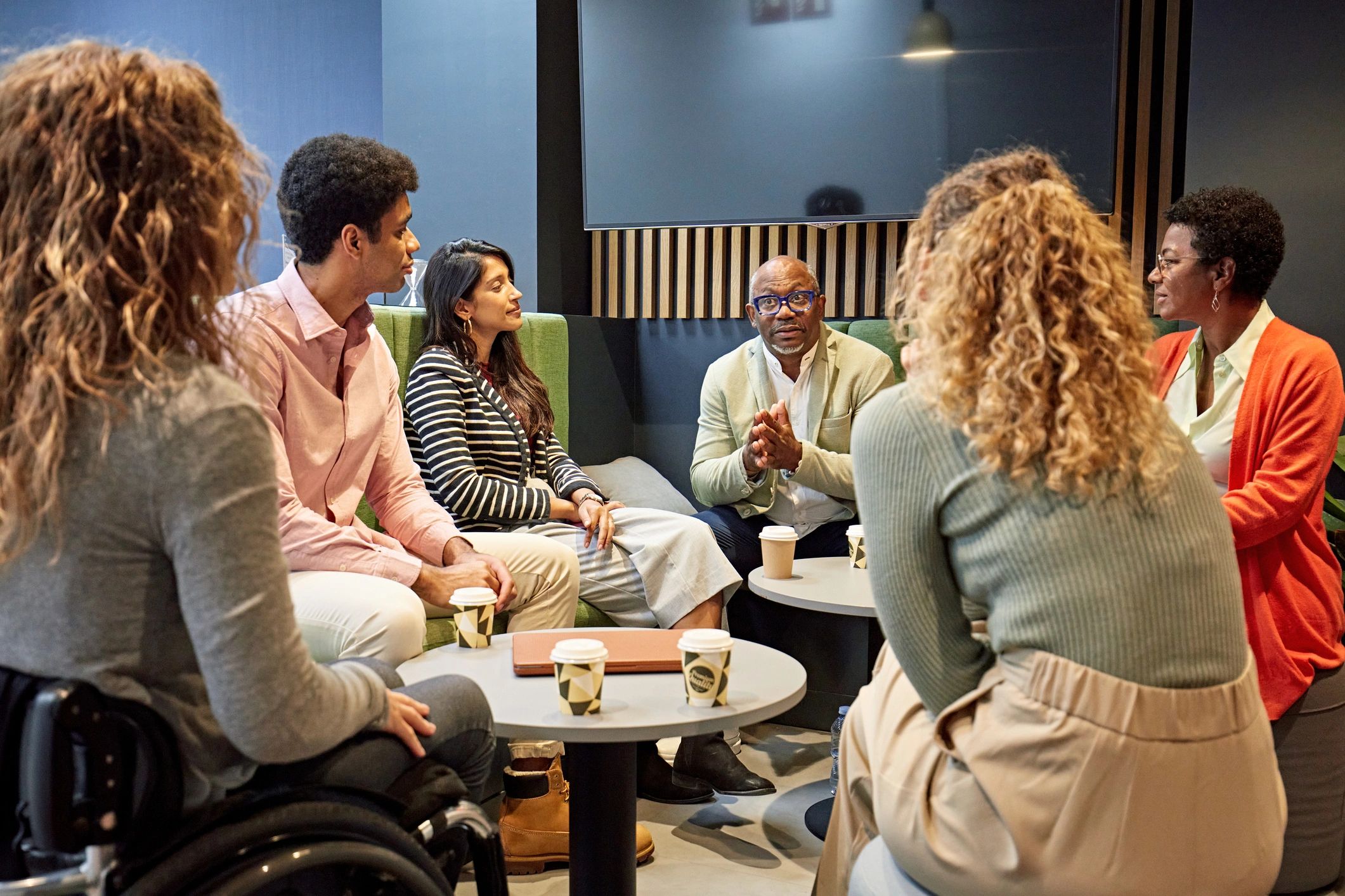 People sharing ideas during a focus group